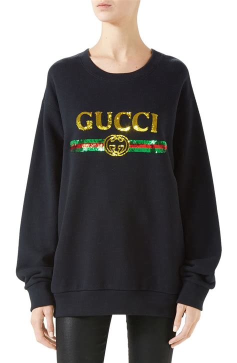 gucci tiger sweatshirt black|gucci tiger sequin shirt.